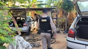 Polícia Militar prende pai e filho e desarticula desmanche de veículos